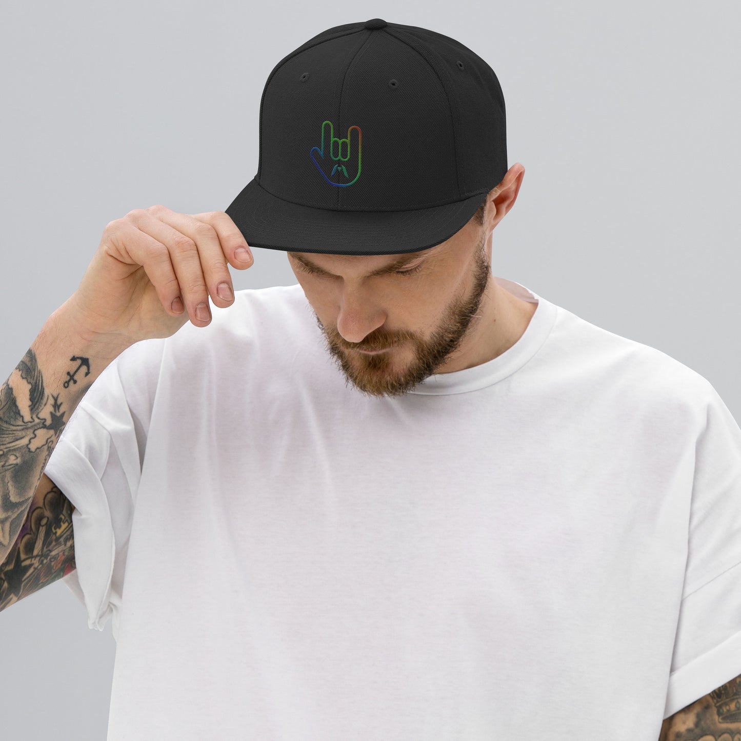 ILY Sign Language Snapback Hat