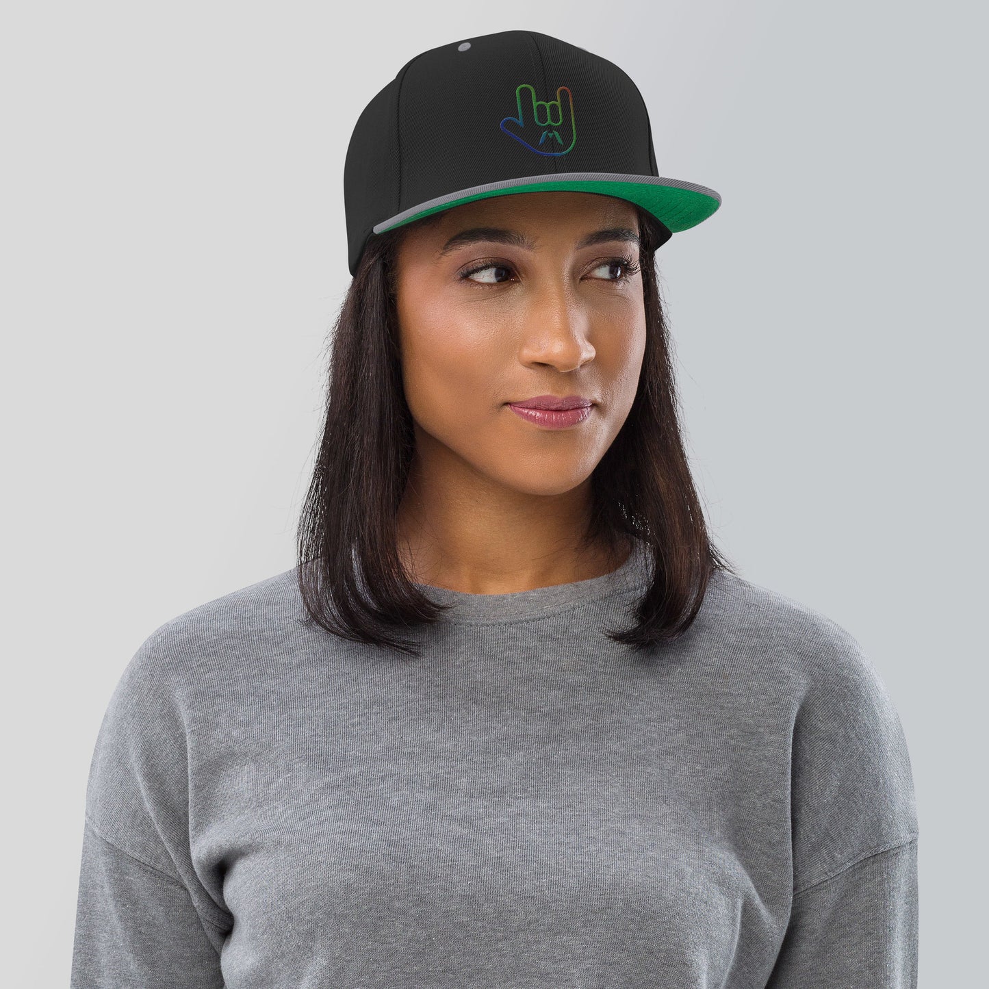 ILY Sign Language Snapback Hat