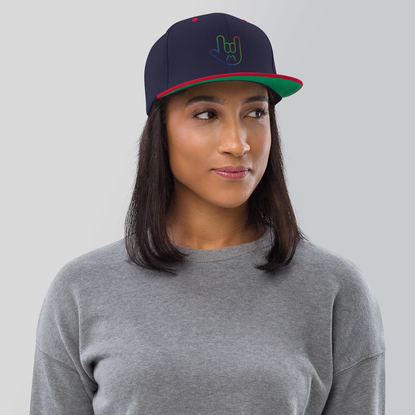 ILY Sign Language Snapback Hat