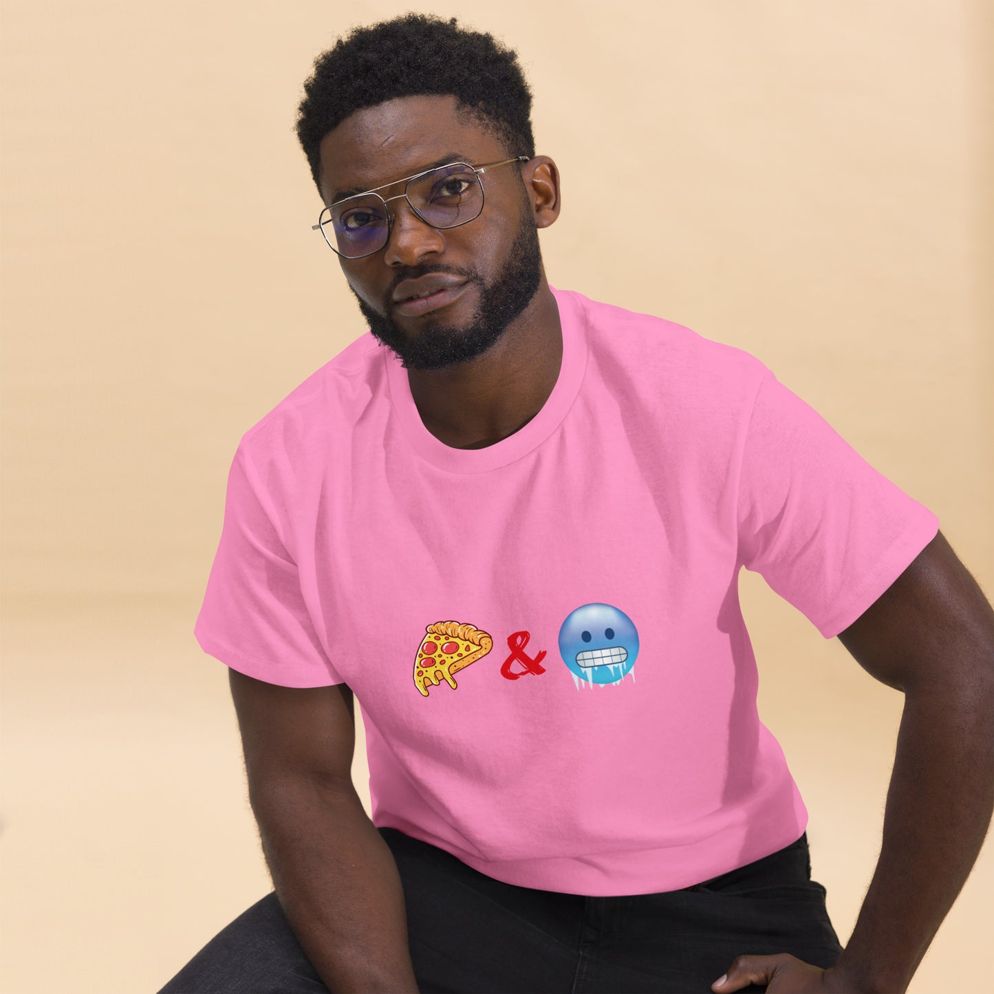 Pizza & Chill Emoji T-Shirt