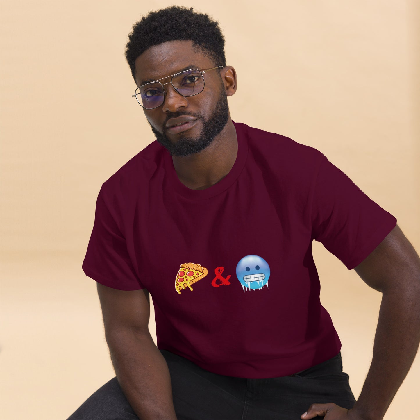 Pizza & Chill Emoji T-Shirt