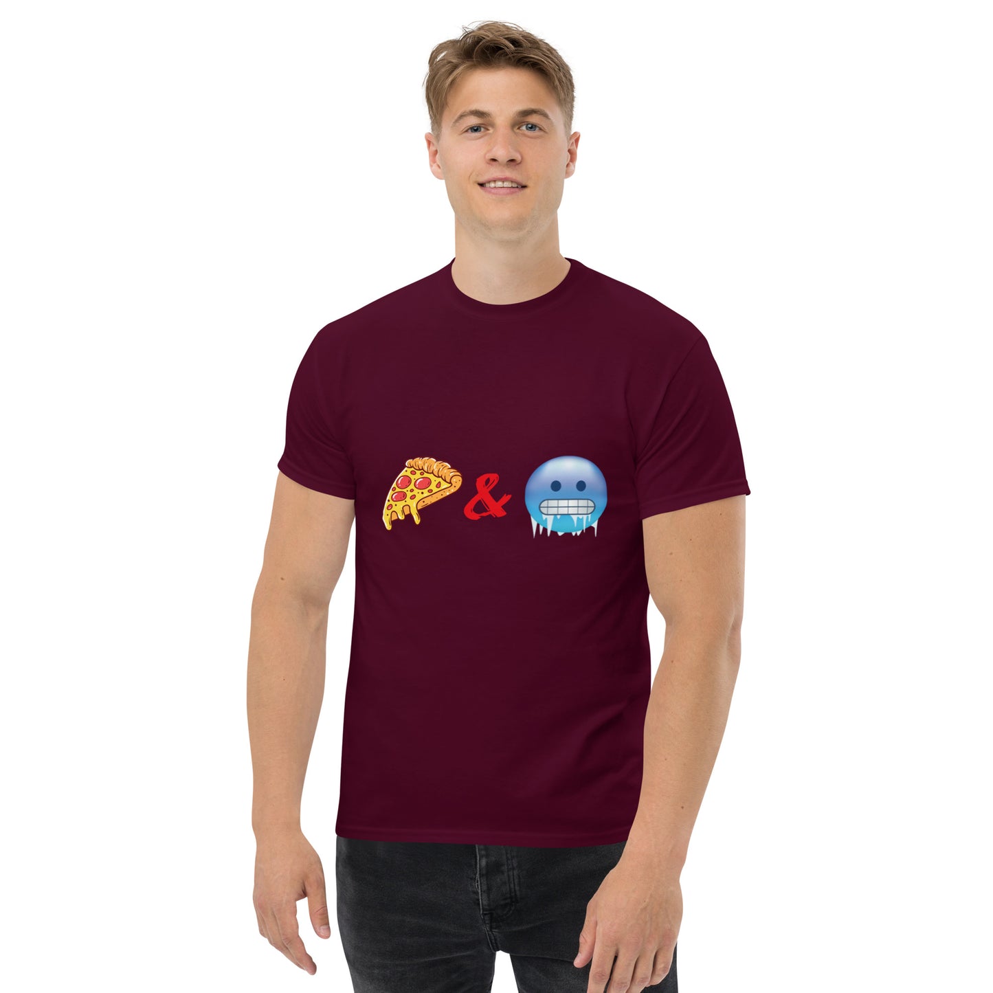 Pizza & Chill Emoji T-Shirt