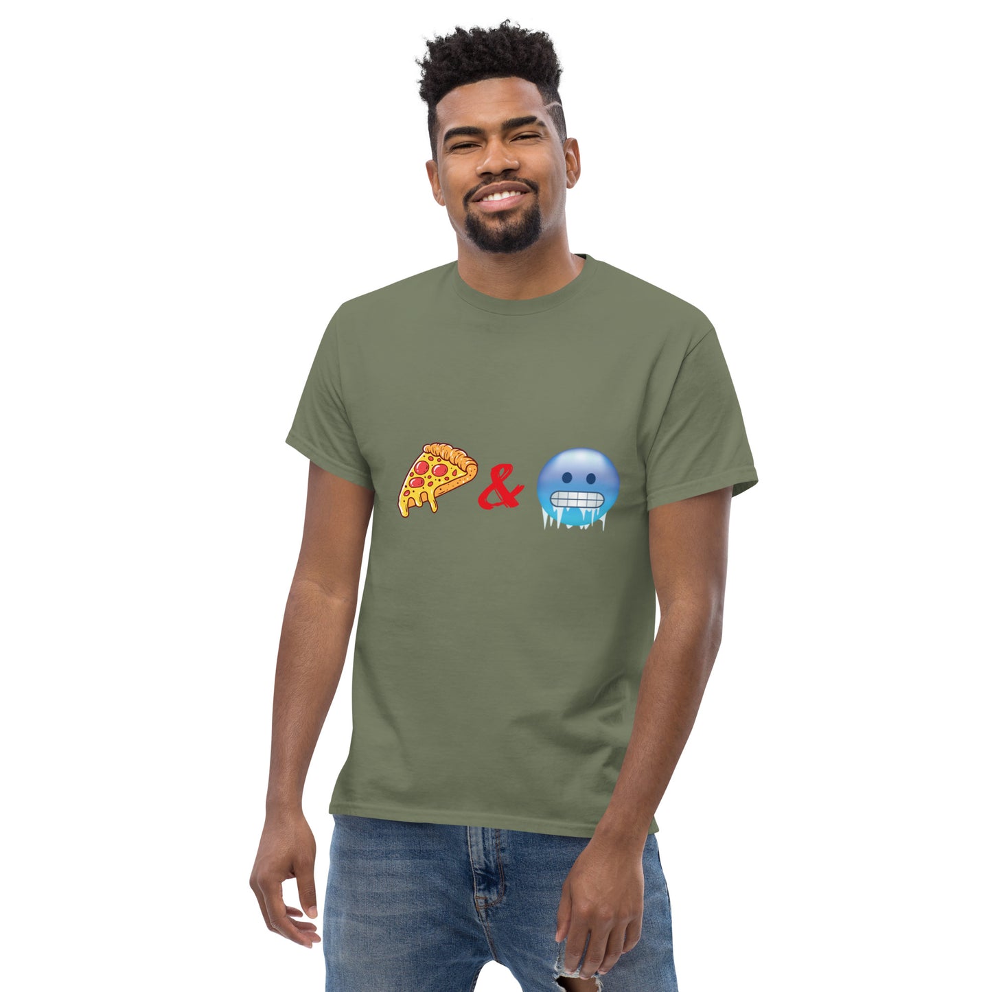 Pizza & Chill Emoji T-Shirt