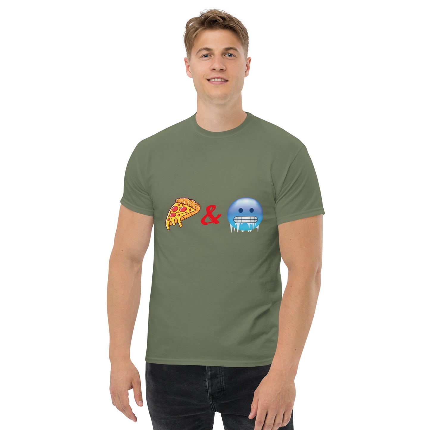 Pizza & Chill Emoji T-Shirt