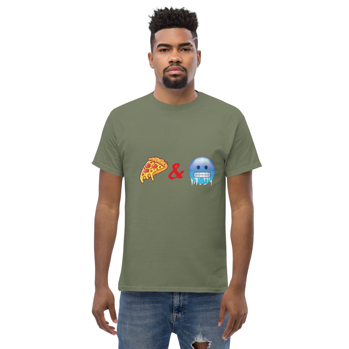 Pizza & Chill Emoji T-Shirt