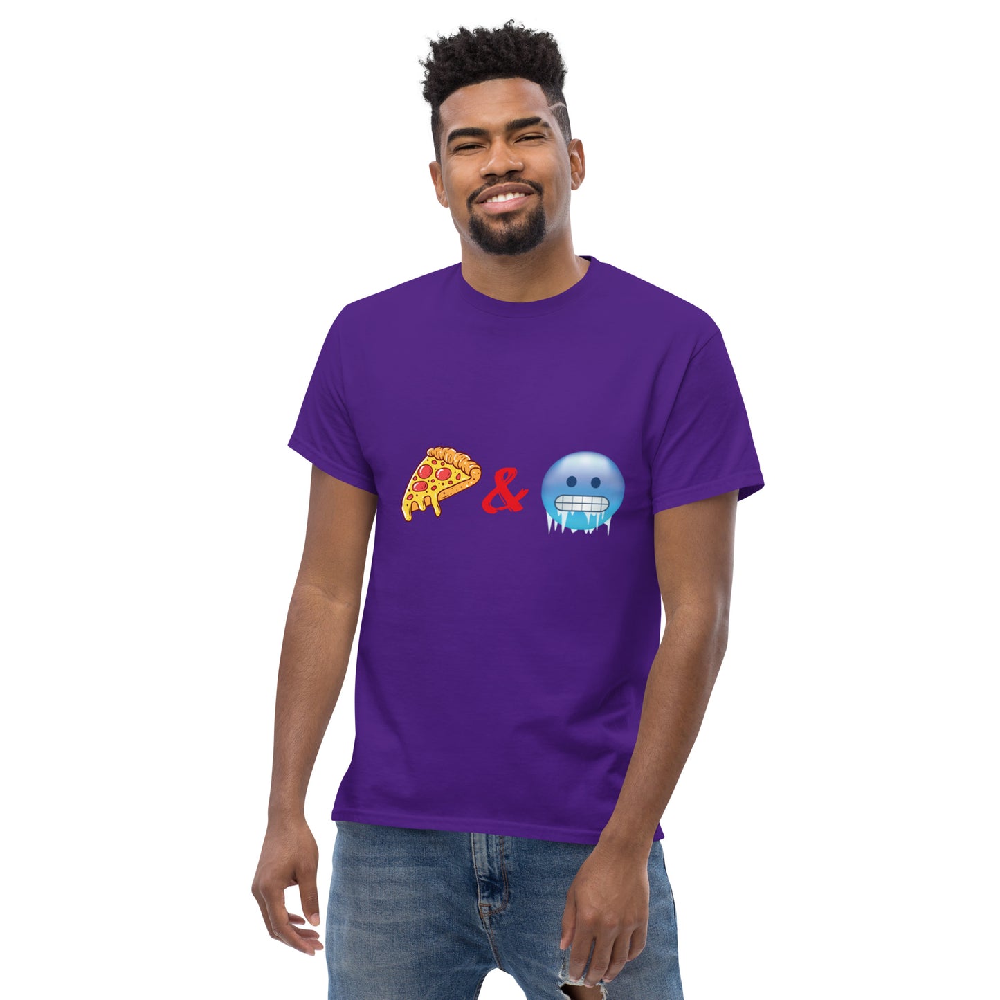 Pizza & Chill Emoji T-Shirt