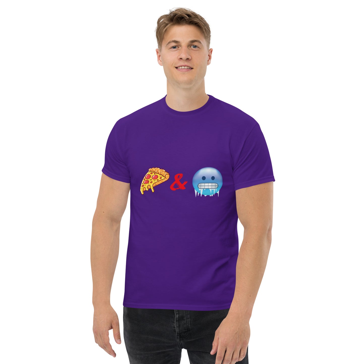 Pizza & Chill Emoji T-Shirt