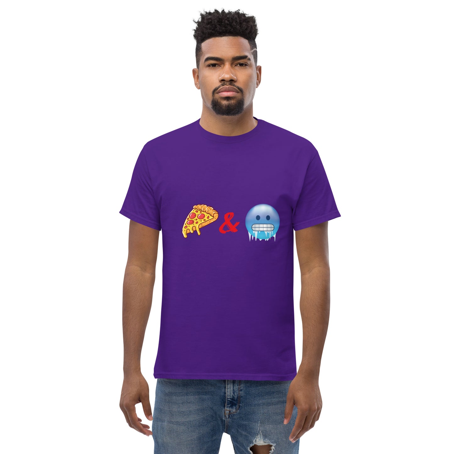 Pizza & Chill Emoji T-Shirt