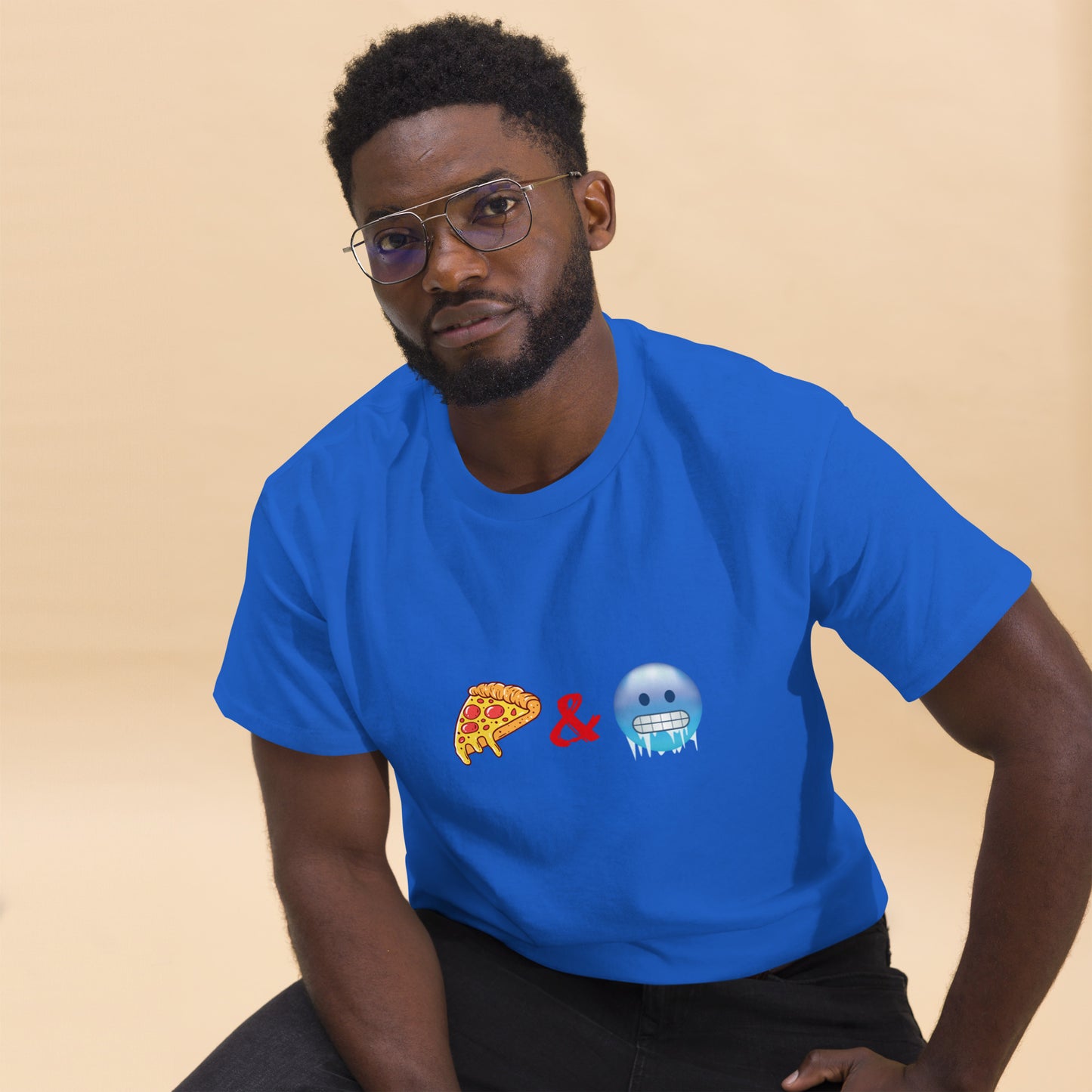 Pizza & Chill Emoji T-Shirt