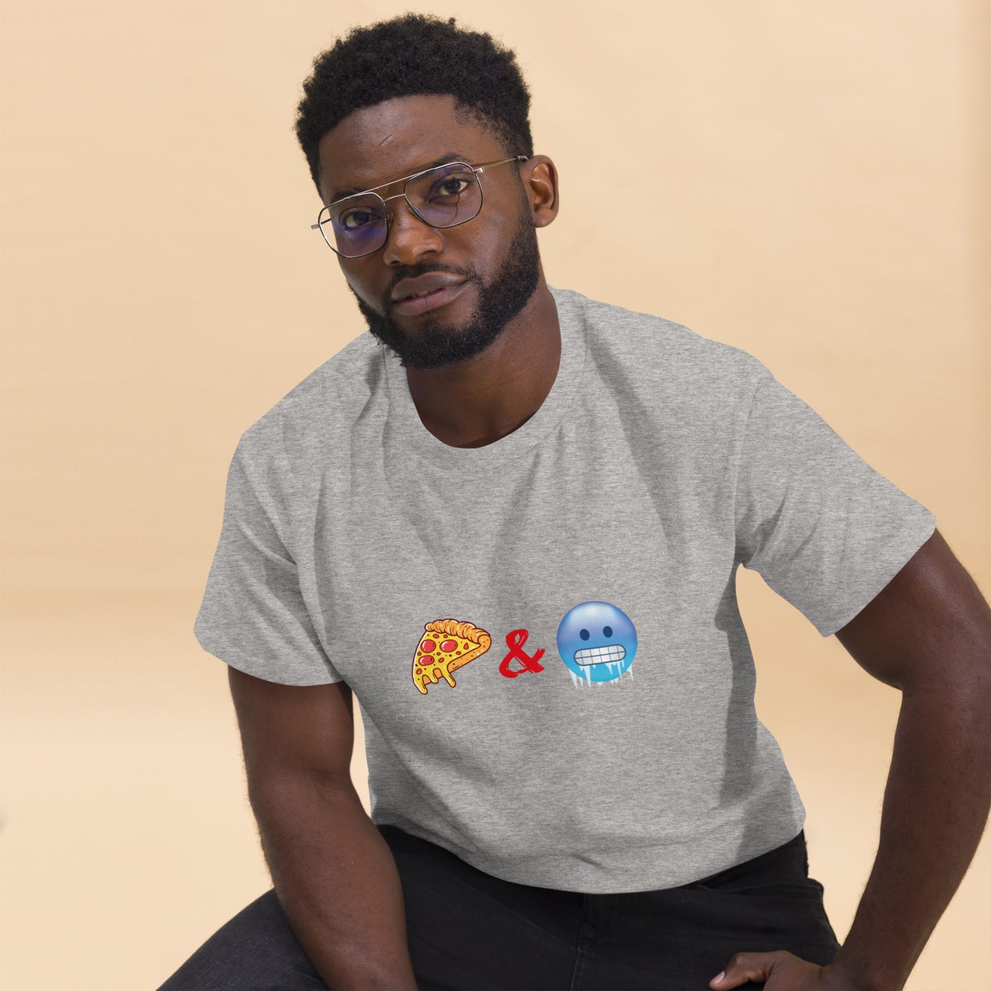 Pizza & Chill Emoji T-Shirt