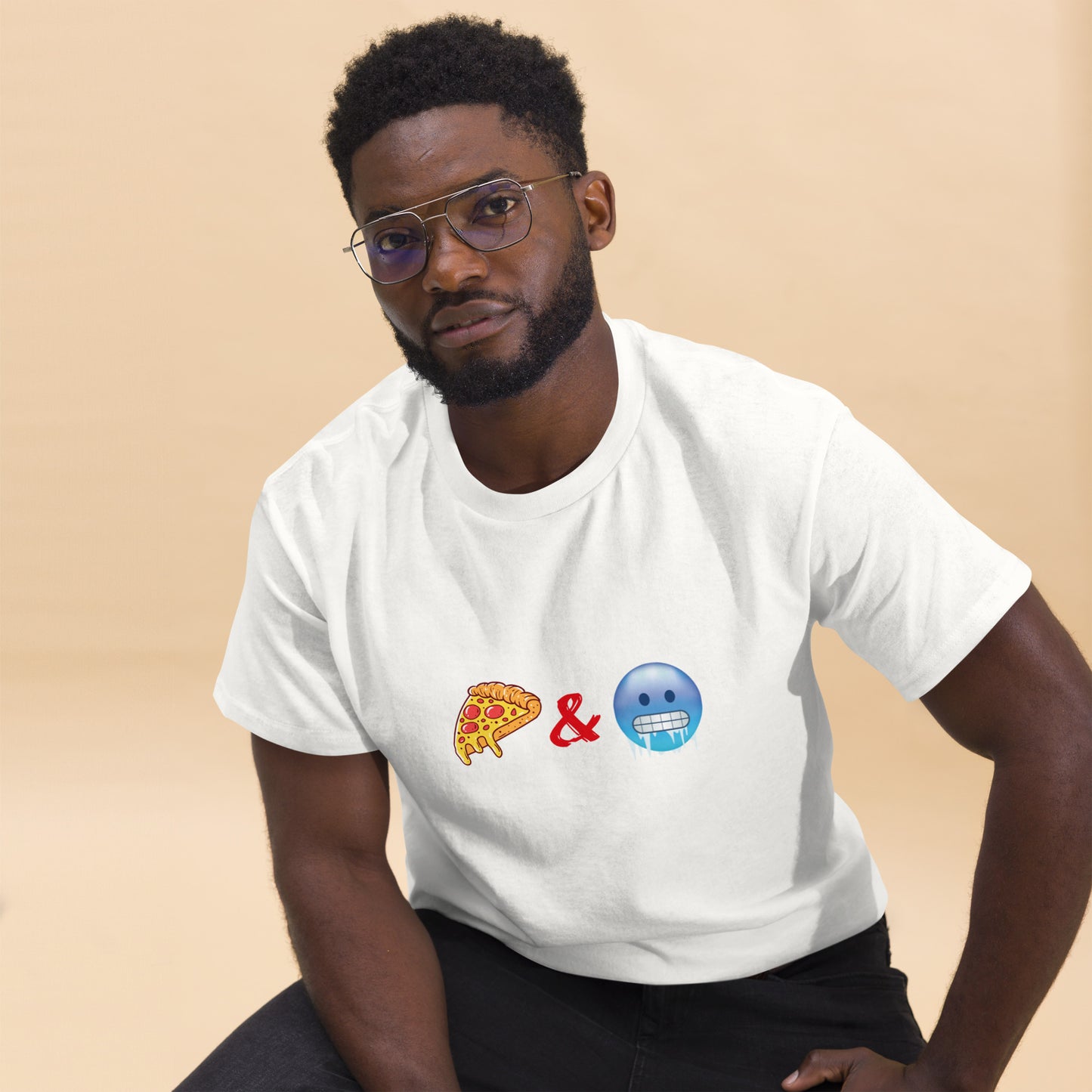 Pizza & Chill Emoji T-Shirt