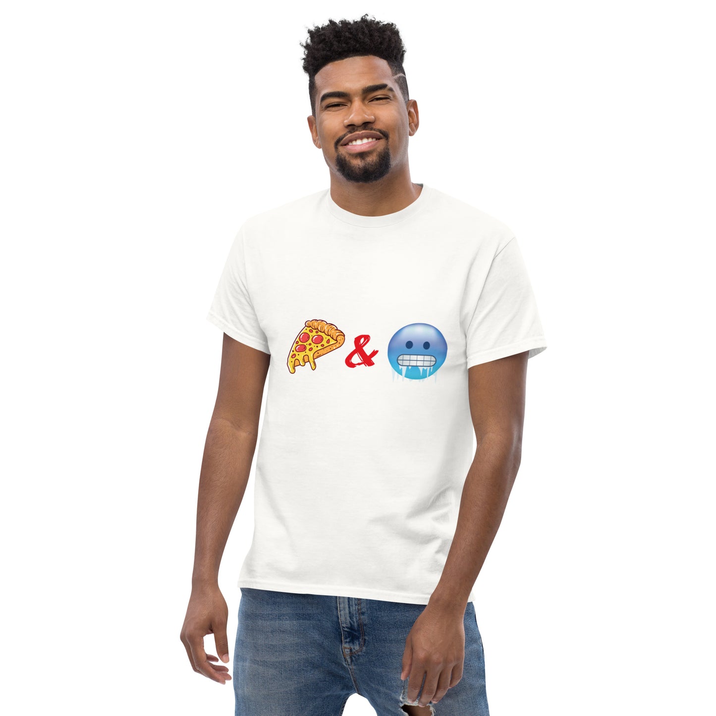 Pizza & Chill Emoji T-Shirt