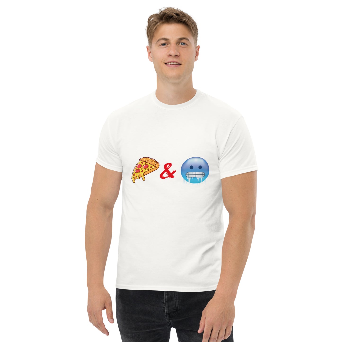 Pizza & Chill Emoji T-Shirt