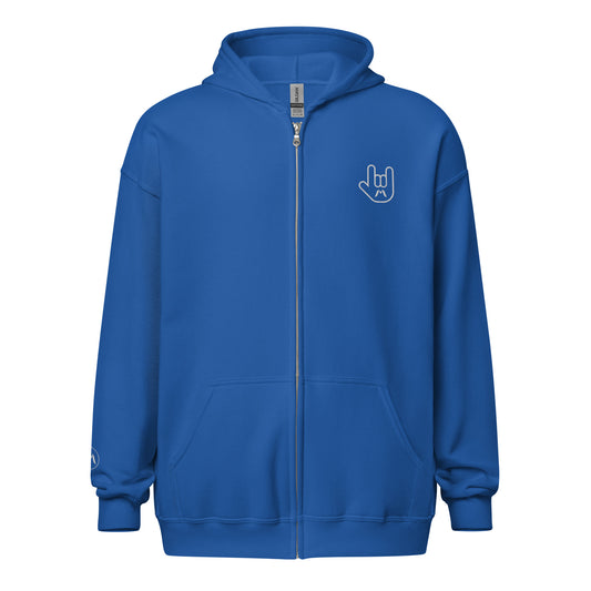 ILY Sign Language Zip Hoodie