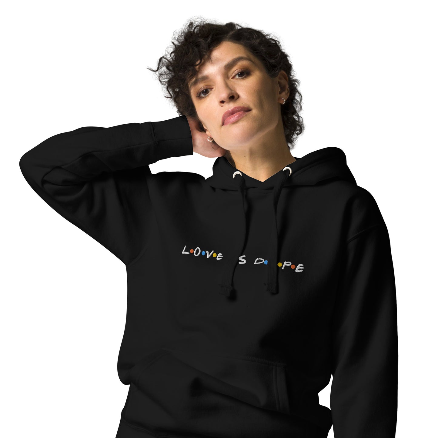 Love is Dope Hoodie Embroidered