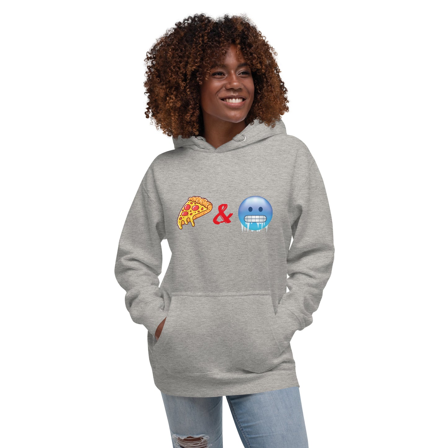 Pizza & Chill Emoji Hoodie