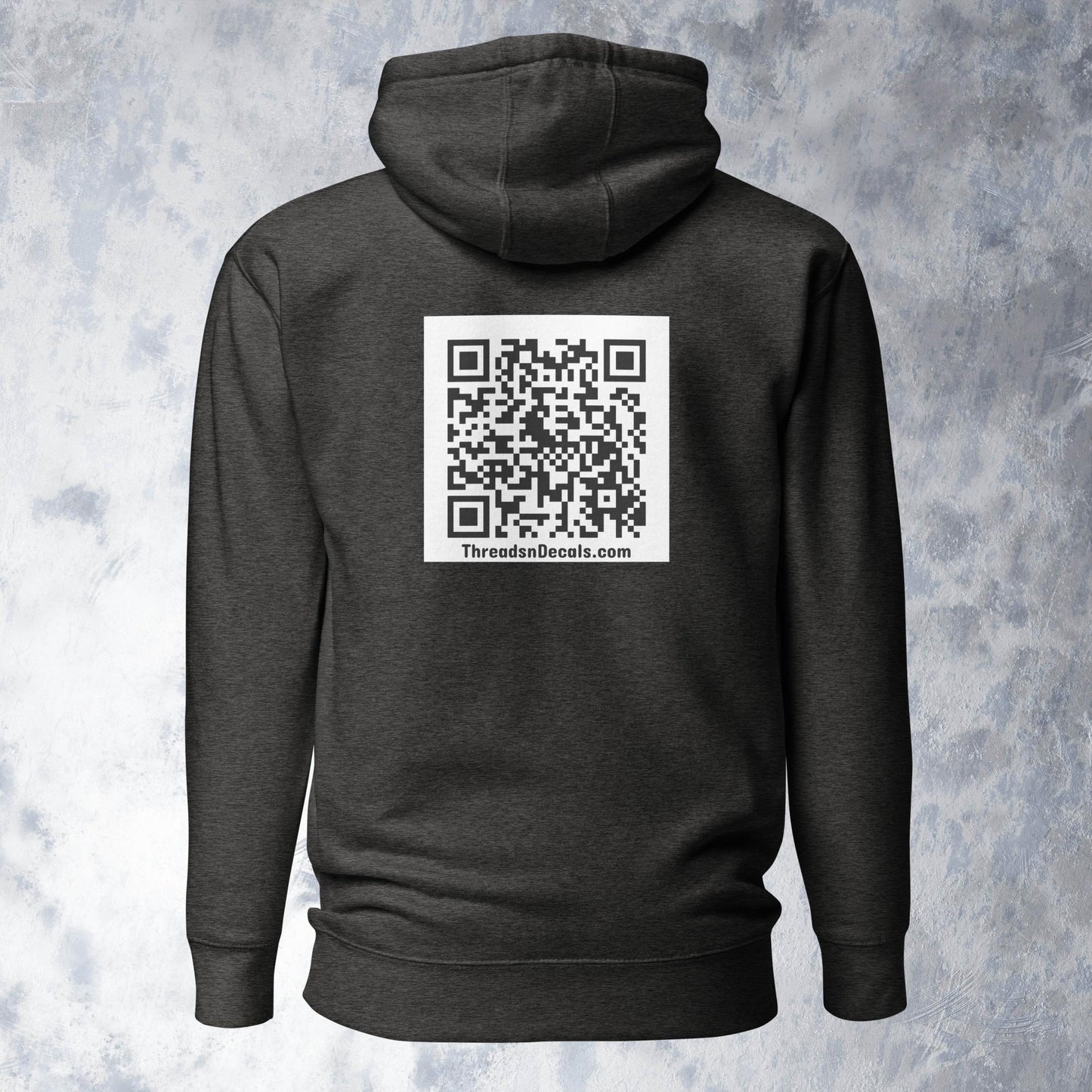 Emoji Middle Finger QR Code Hoodie