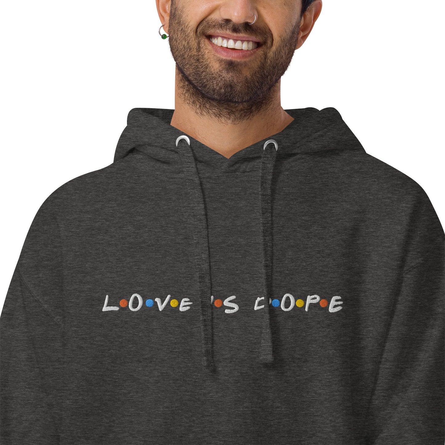 Love is Dope Hoodie Embroidered