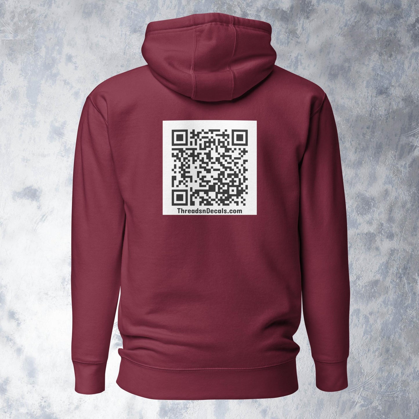 Stay Focused Stay Humbled QR Code Hoodie