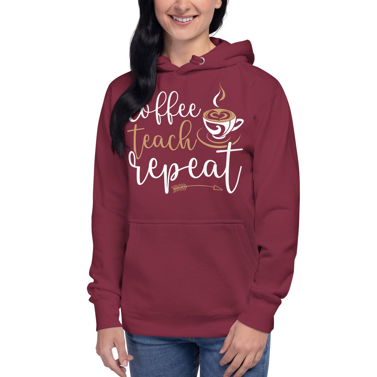 Coffee, Teach, Repeat Hoodie