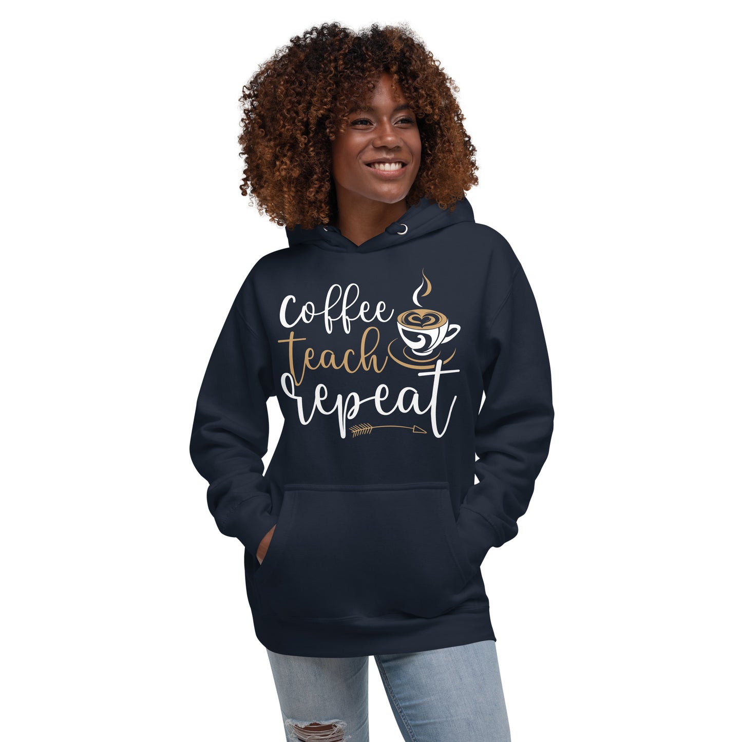 Coffee, Teach, Repeat Hoodie