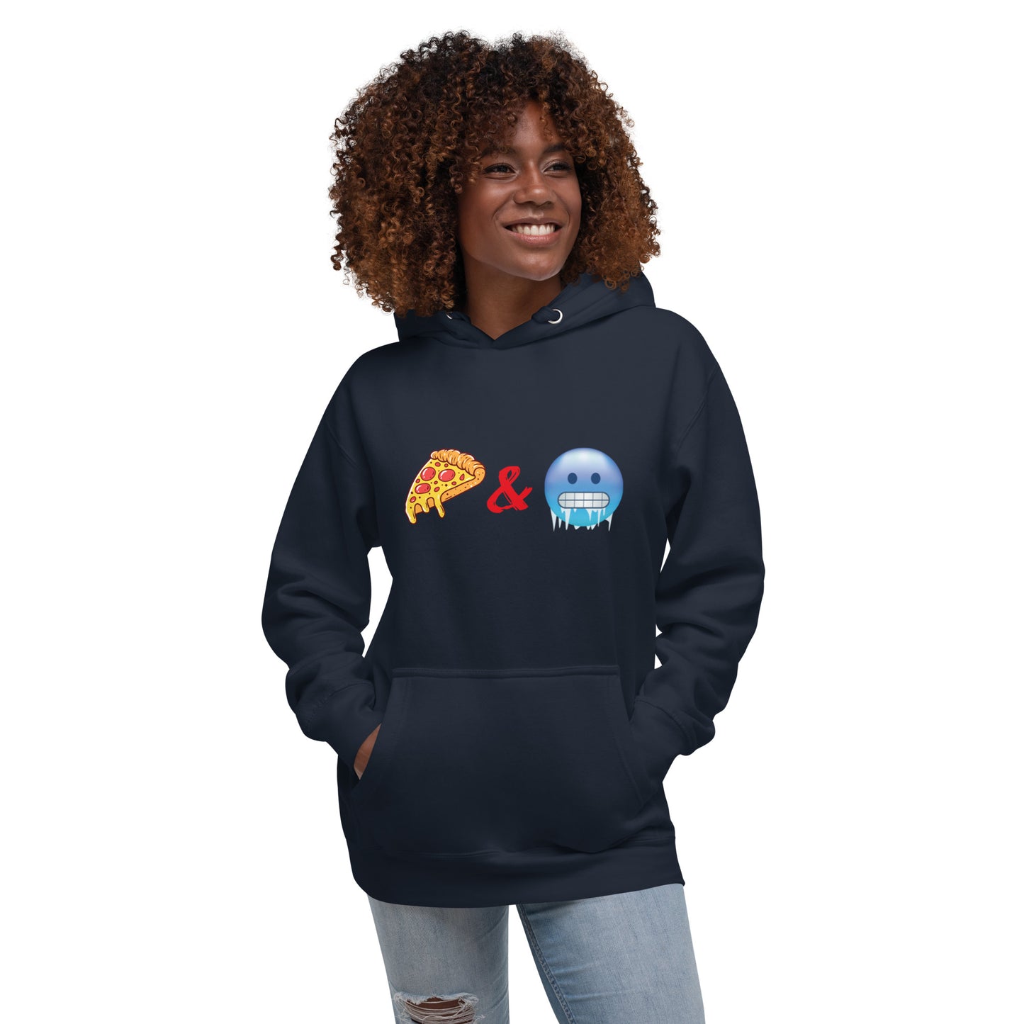 Pizza & Chill Emoji Hoodie