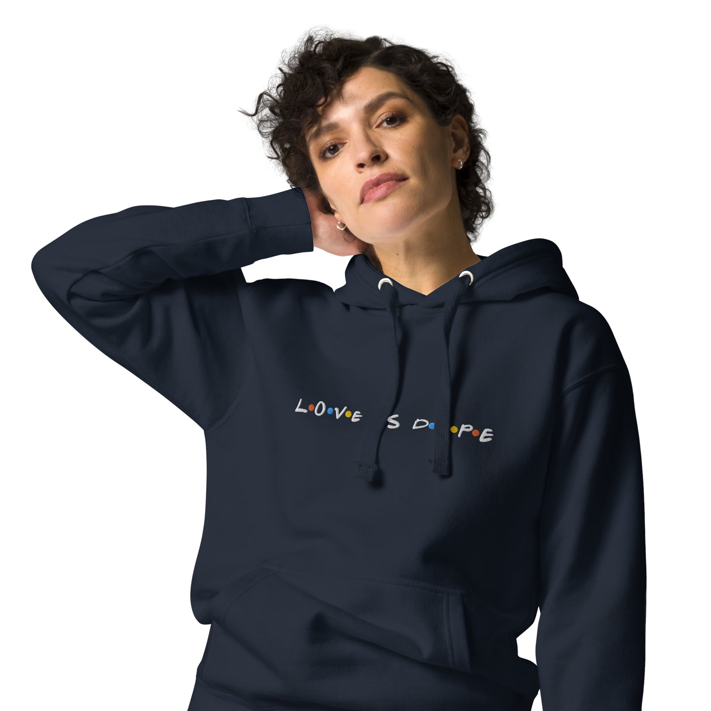 Love is Dope Hoodie Embroidered