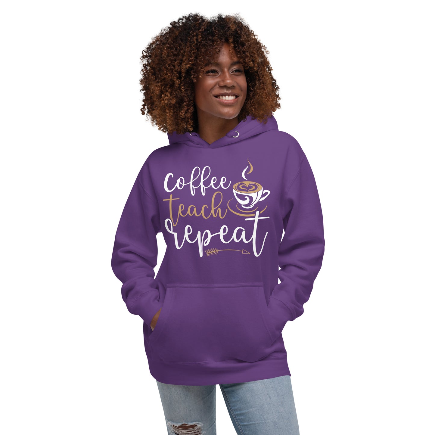 Coffee, Teach, Repeat Hoodie