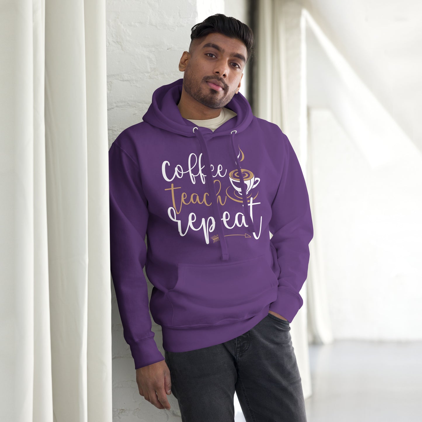 Coffee, Teach, Repeat Hoodie