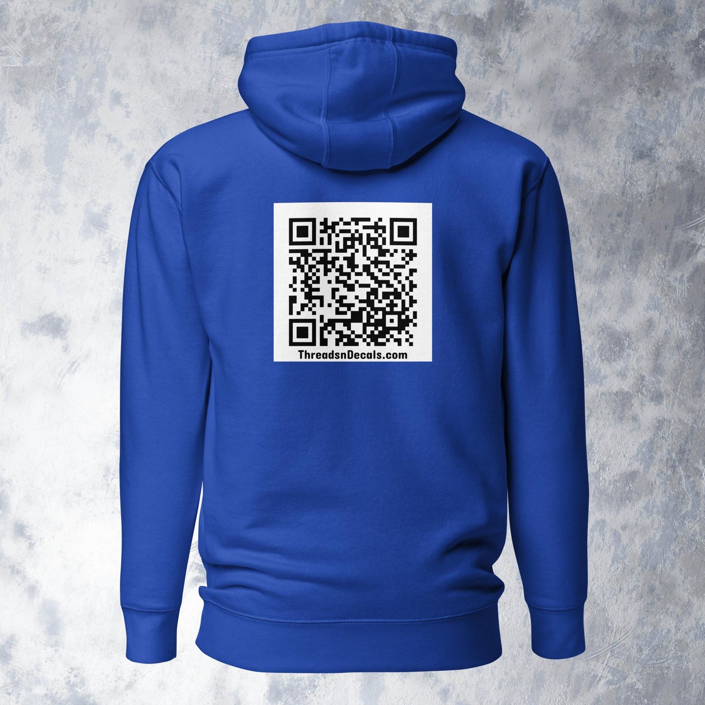 Stay Focused Stay Humbled QR Code Hoodie