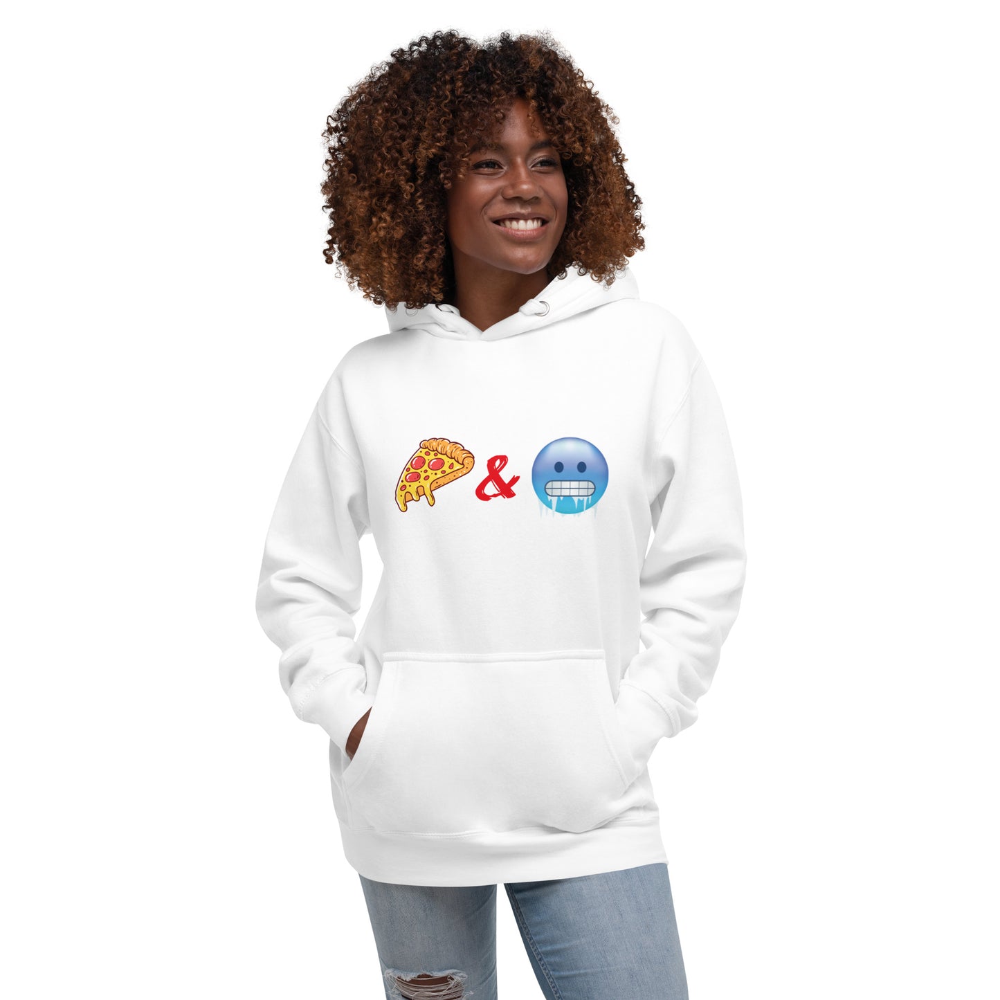 Pizza & Chill Emoji Hoodie