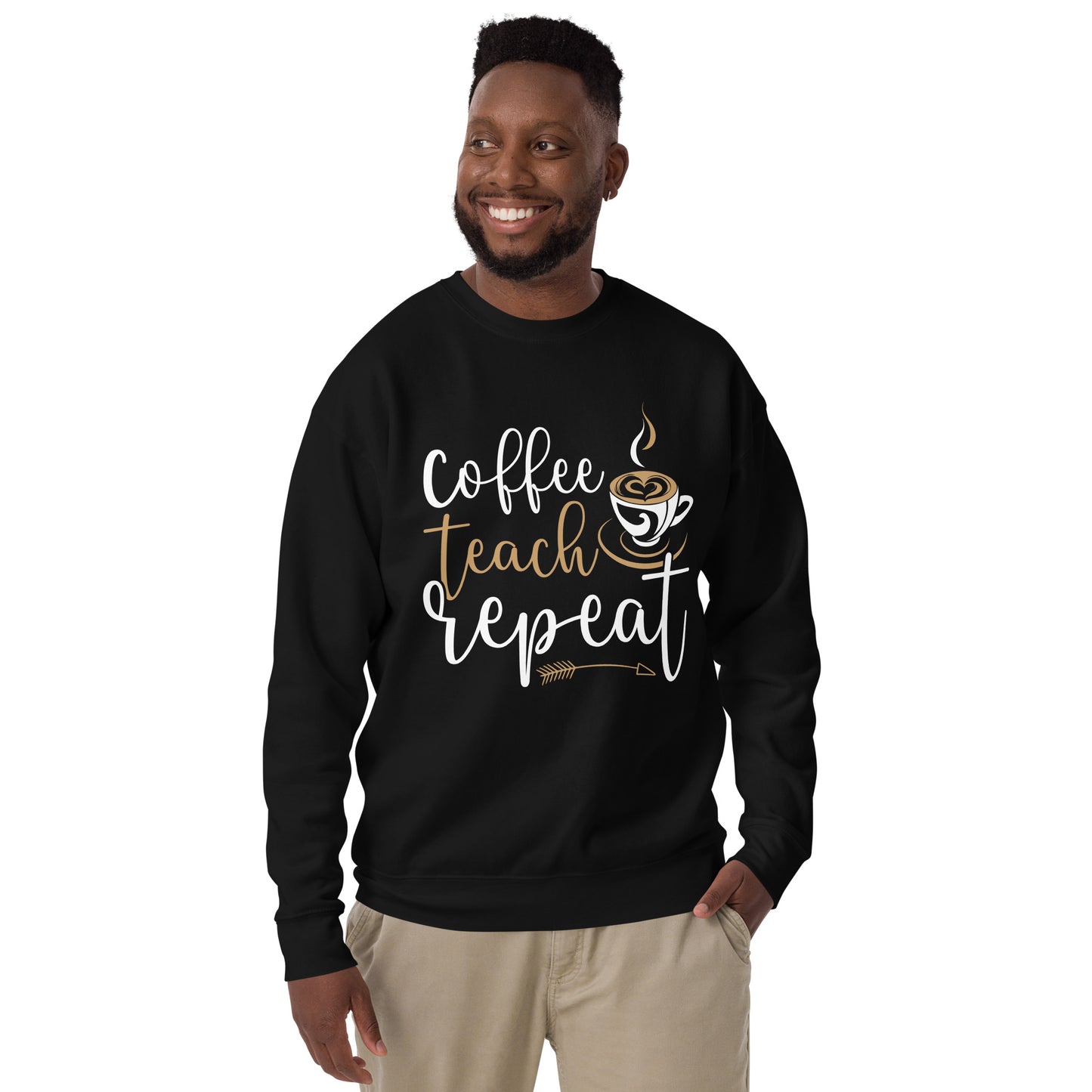 Coffee, Teach, Repeat Sweatshirt