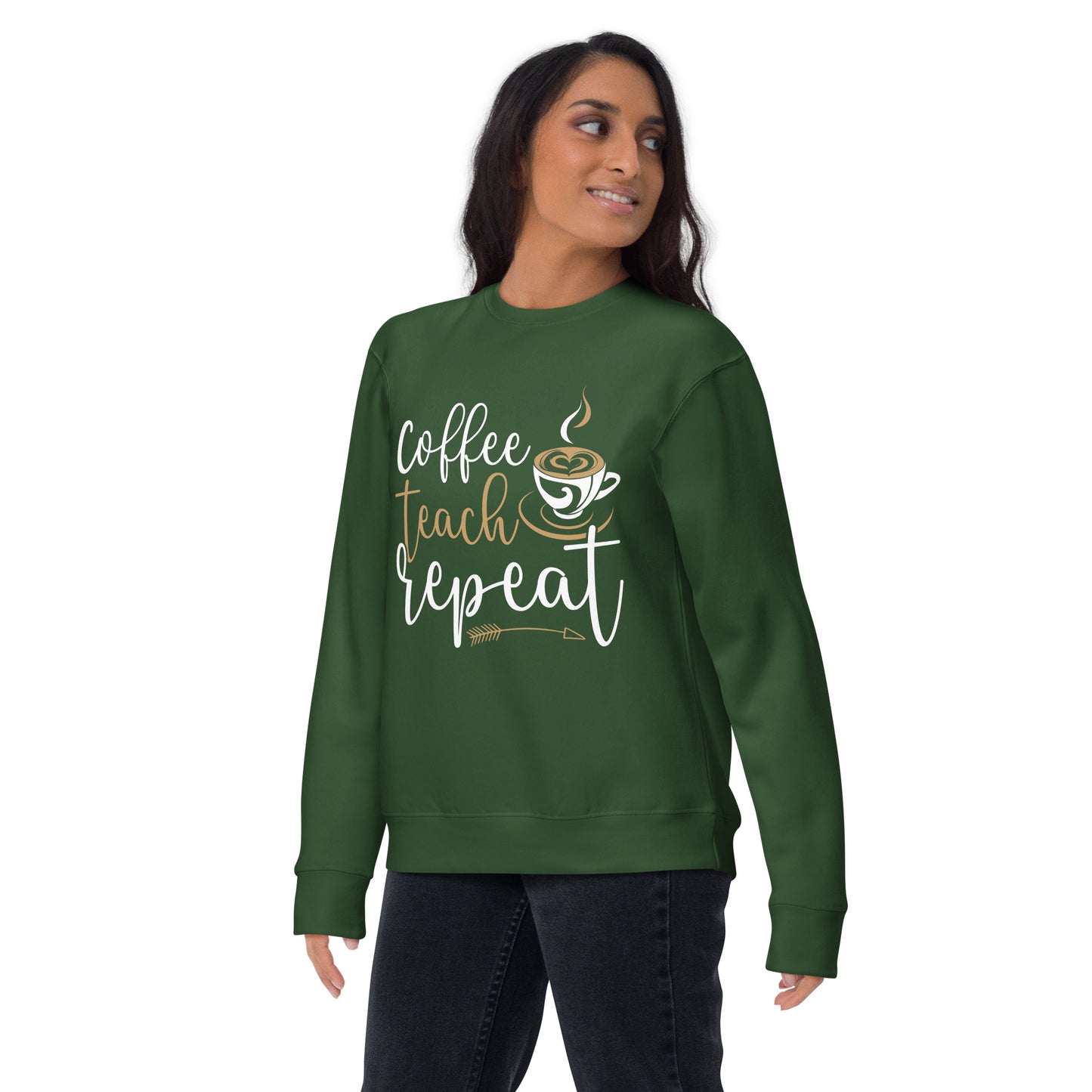 Coffee, Teach, Repeat Sweatshirt