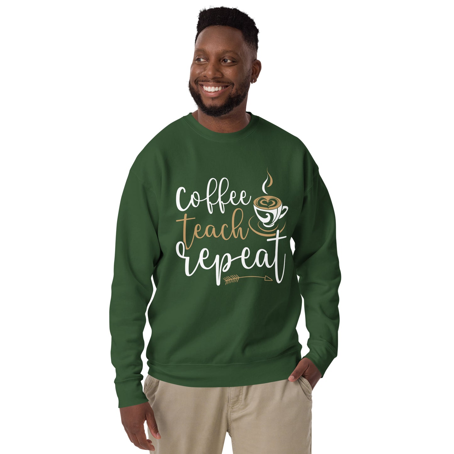 Coffee, Teach, Repeat Sweatshirt