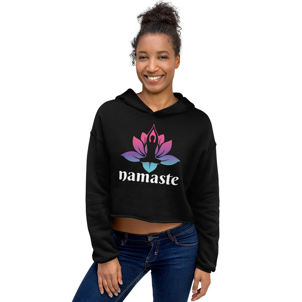 Zen Bloom Crop Hoodie