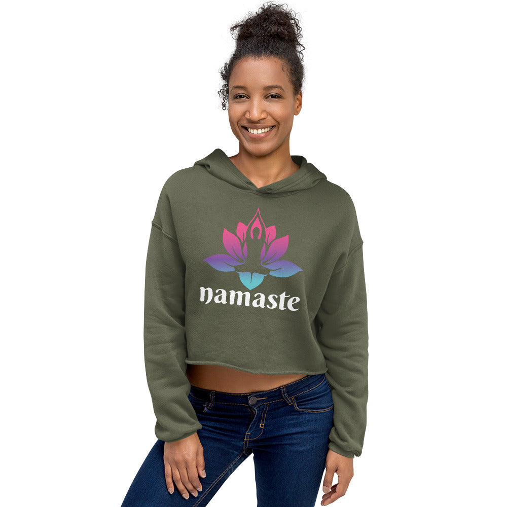 Zen Bloom Crop Hoodie