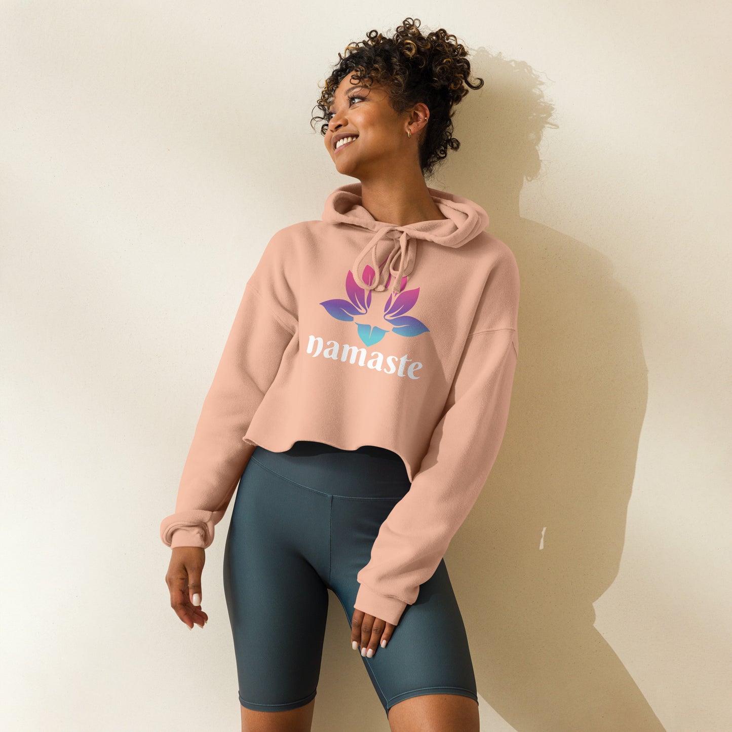 Zen Bloom Crop Hoodie