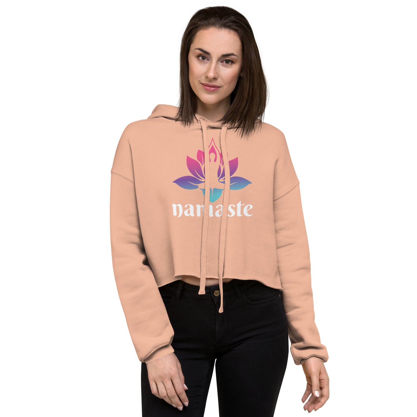 Zen Bloom Crop Hoodie