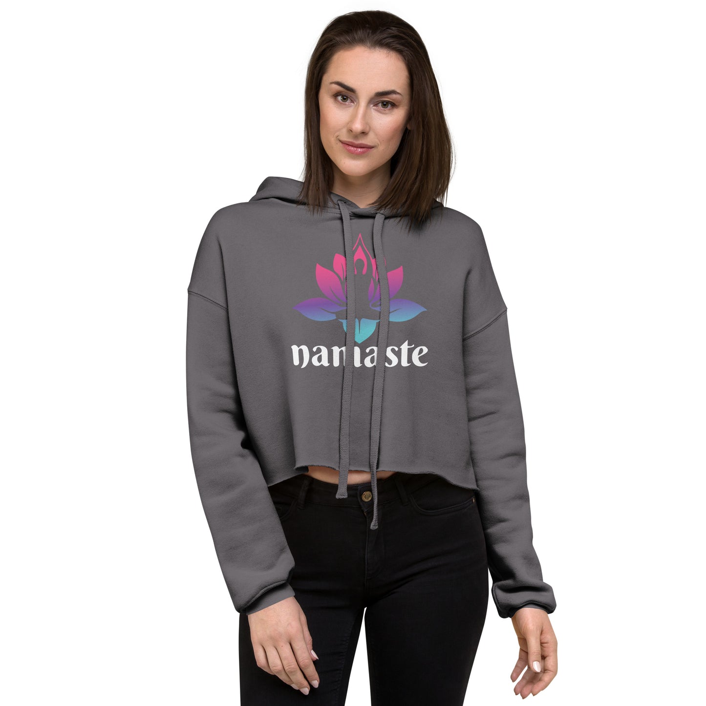 Zen Bloom Crop Hoodie