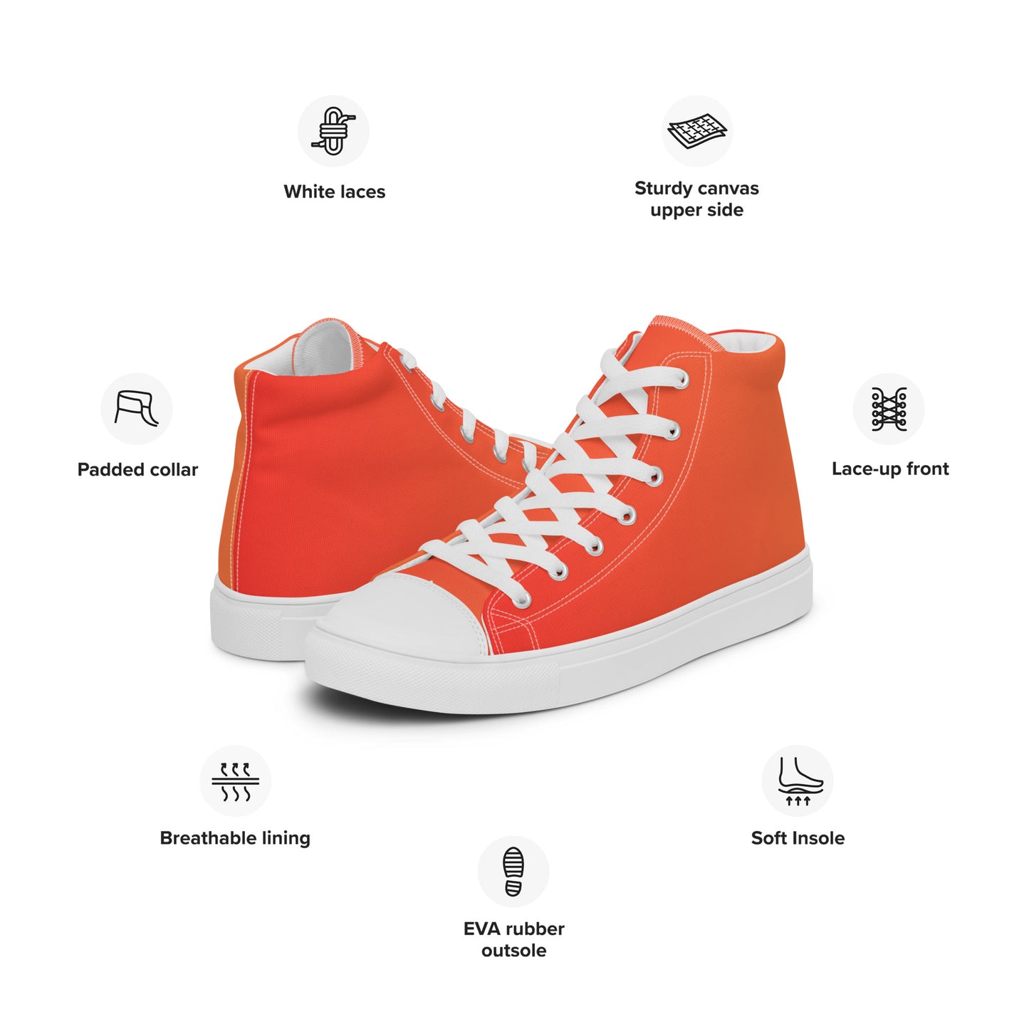 Tangerine Twirl Hi-Tops