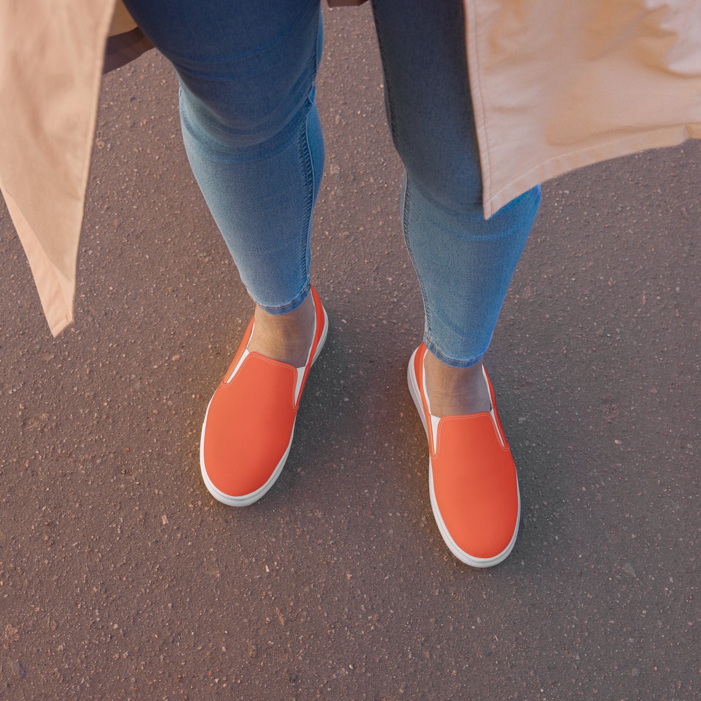 Coral Comfort Slip-Ons