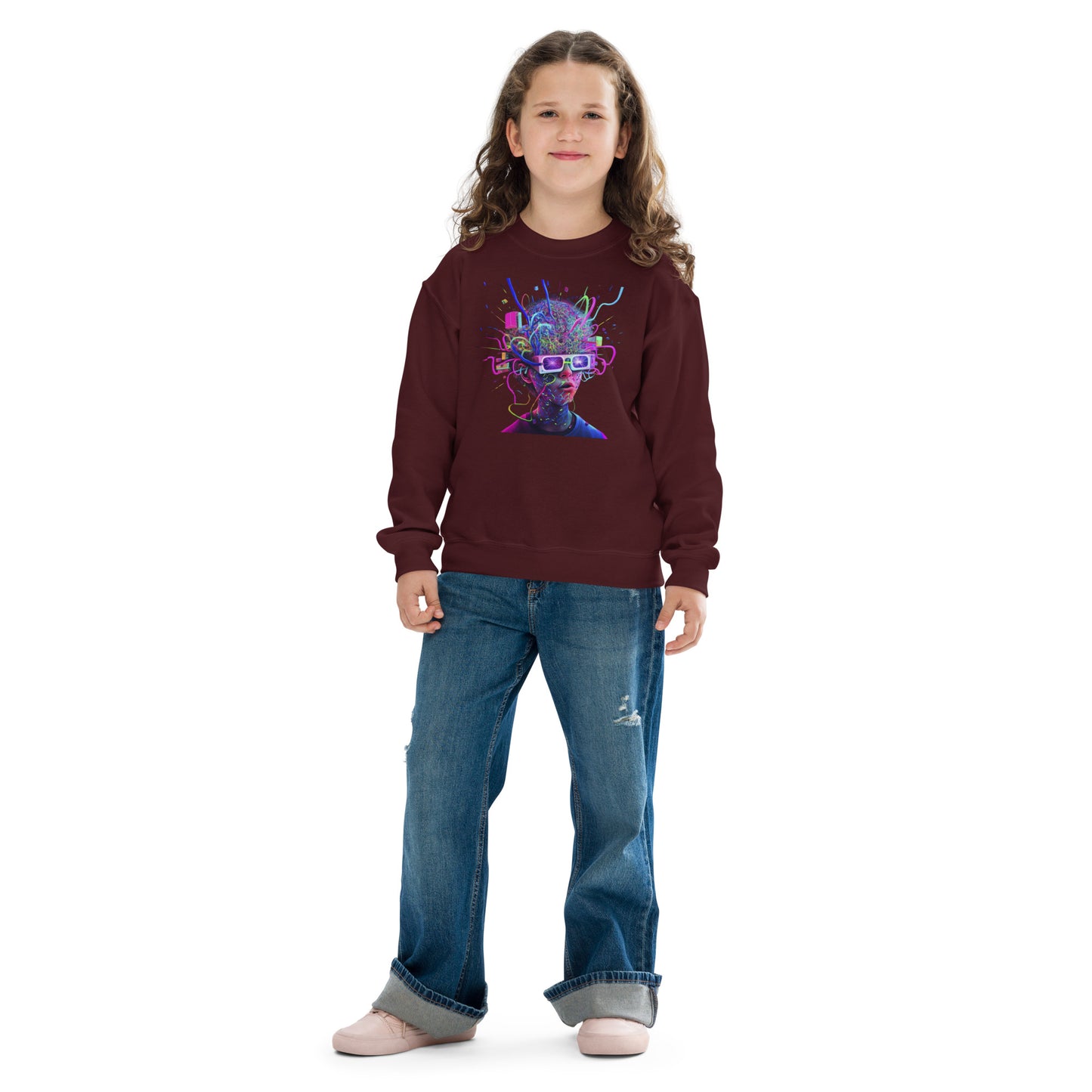 Beautiful 3D Chaos Kids Sweatshirt