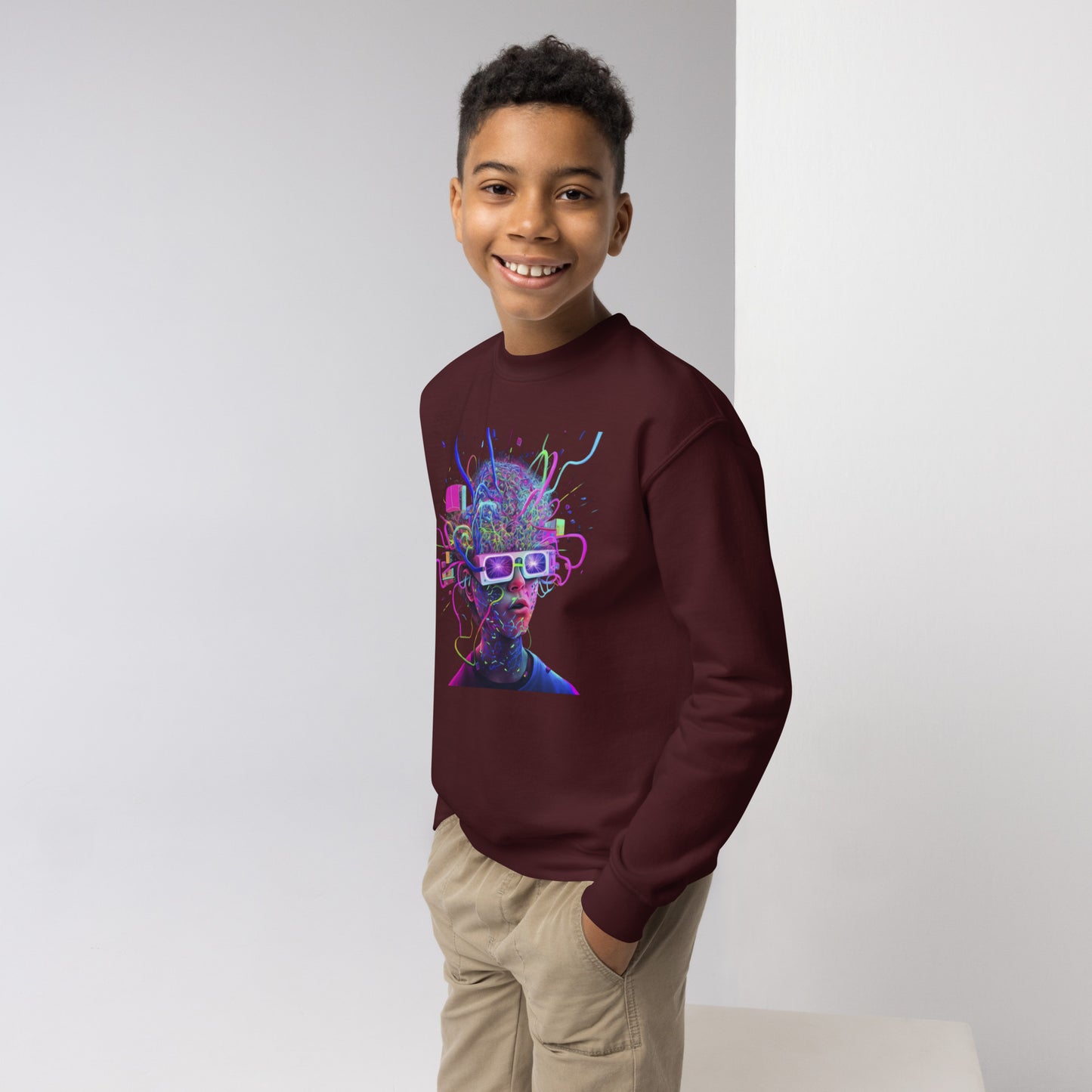 Beautiful 3D Chaos Kids Sweatshirt