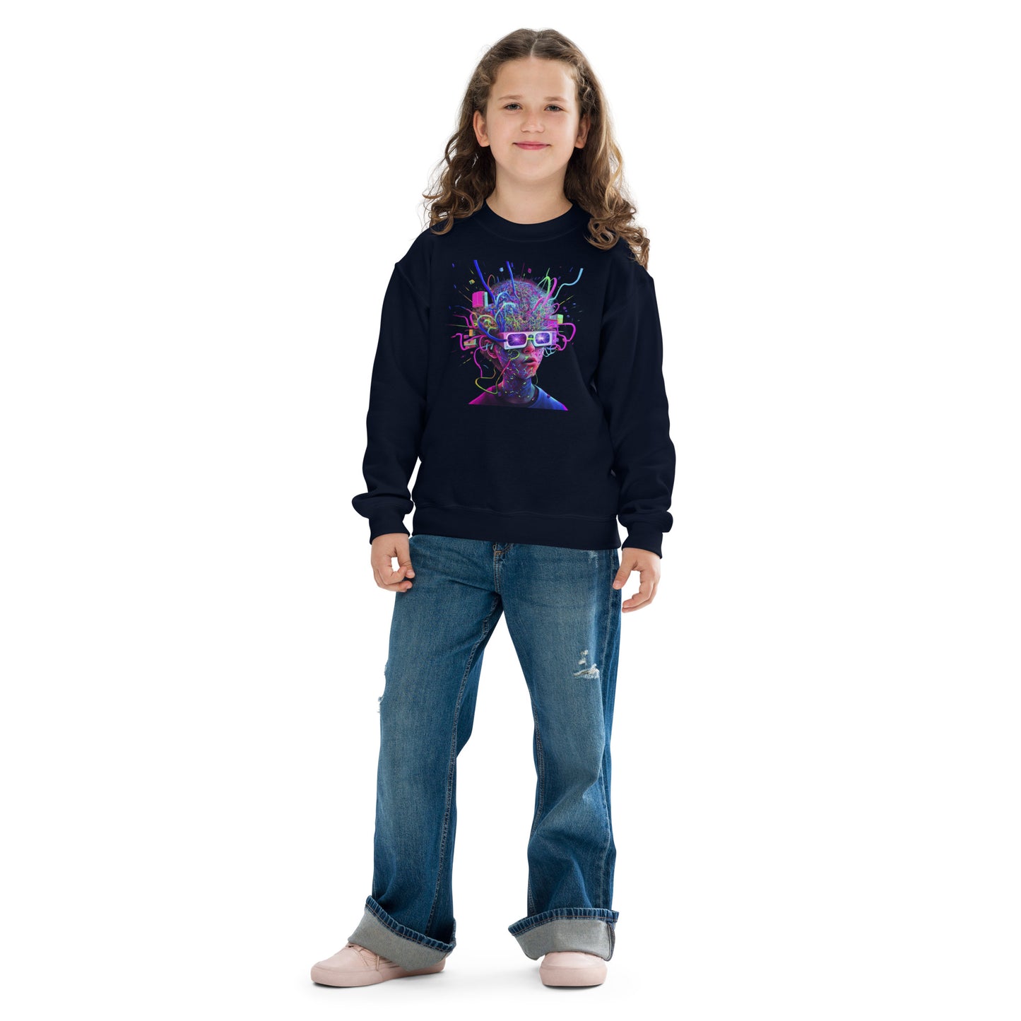 Beautiful 3D Chaos Kids Sweatshirt