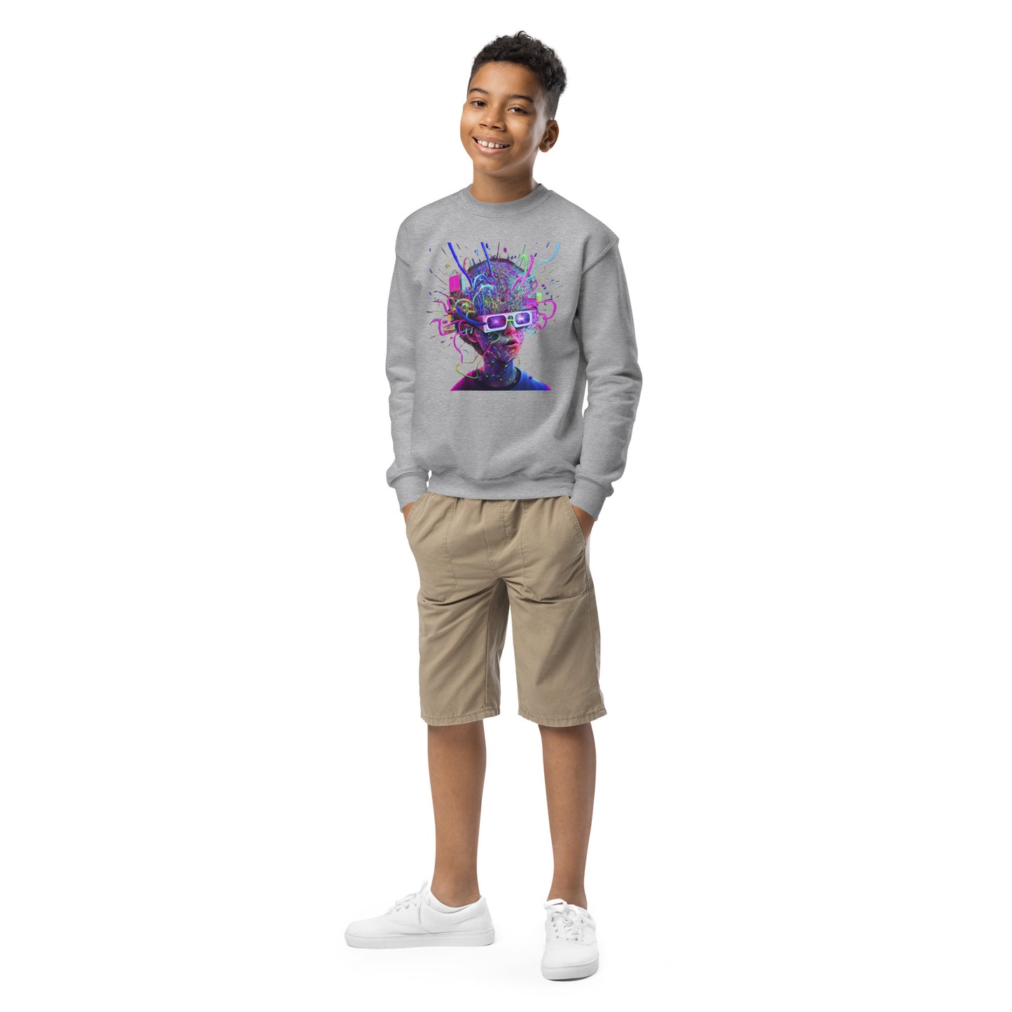 Beautiful 3D Chaos Kids Sweatshirt