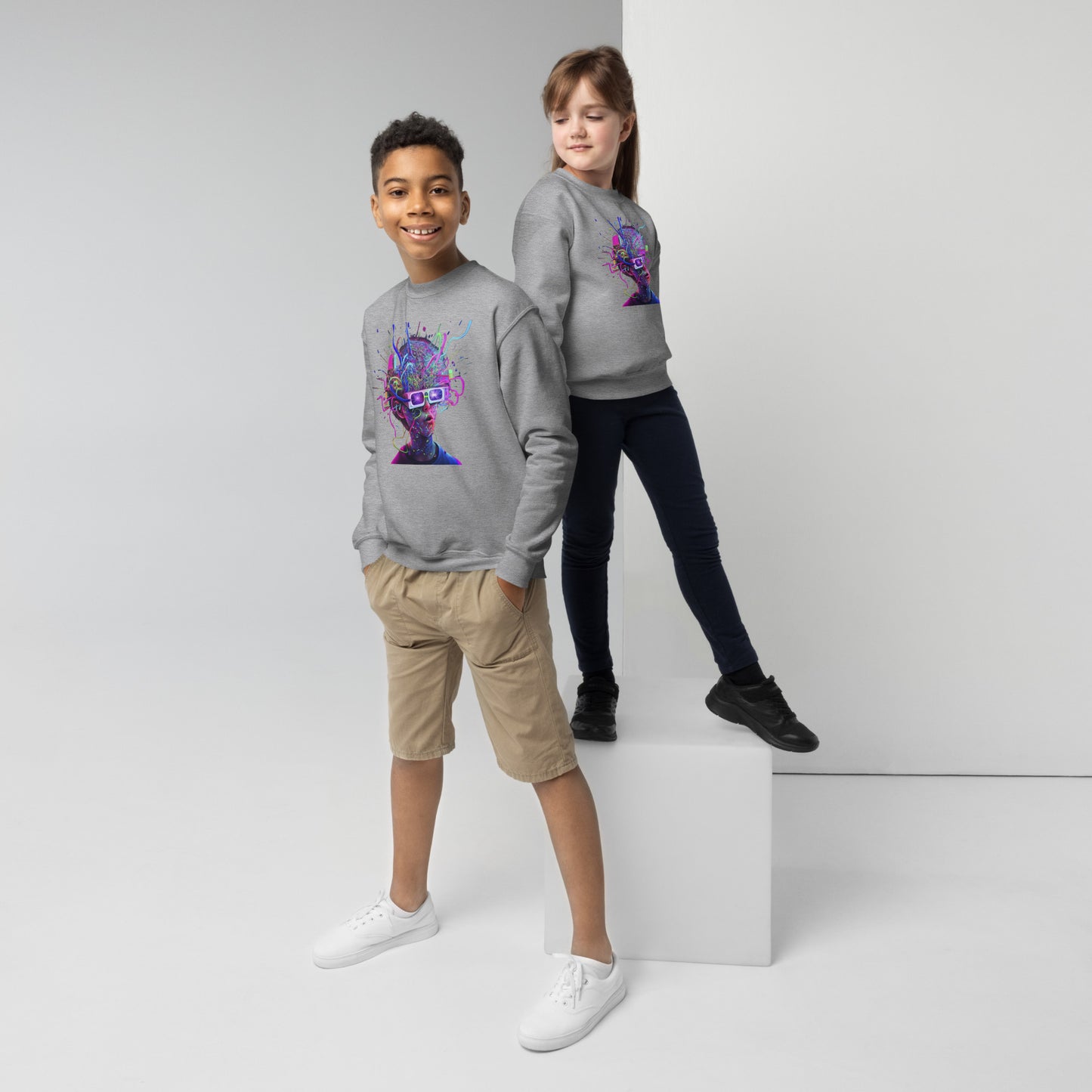 Beautiful 3D Chaos Kids Sweatshirt