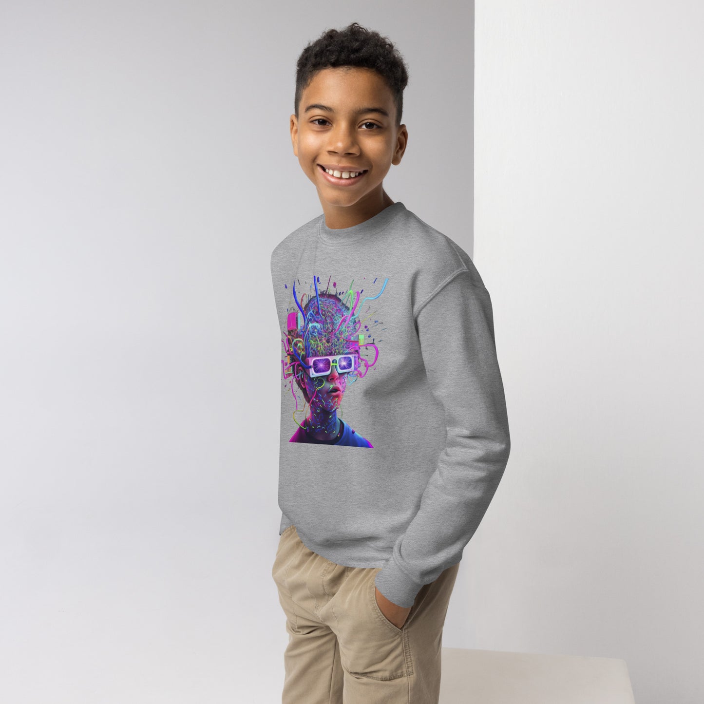 Beautiful 3D Chaos Kids Sweatshirt