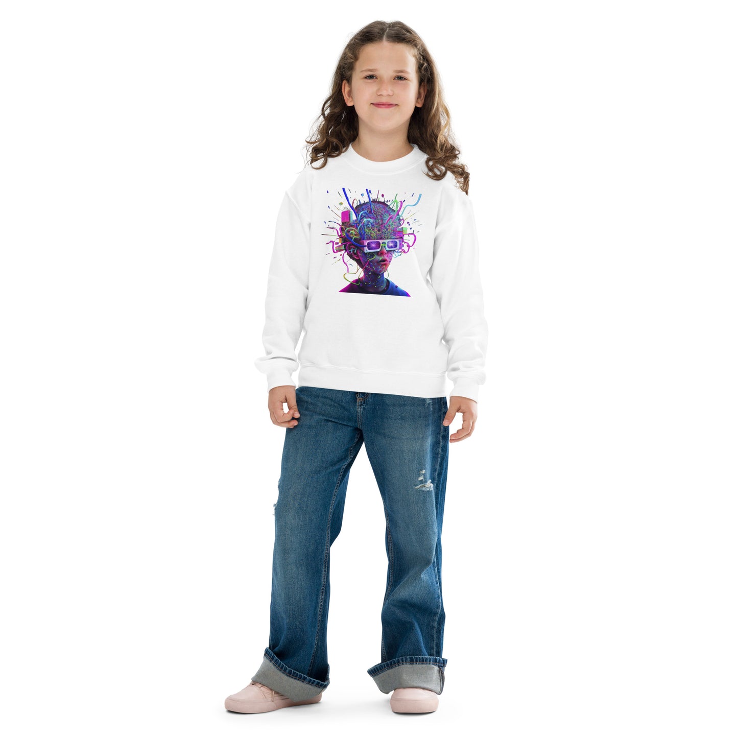 Beautiful 3D Chaos Kids Sweatshirt