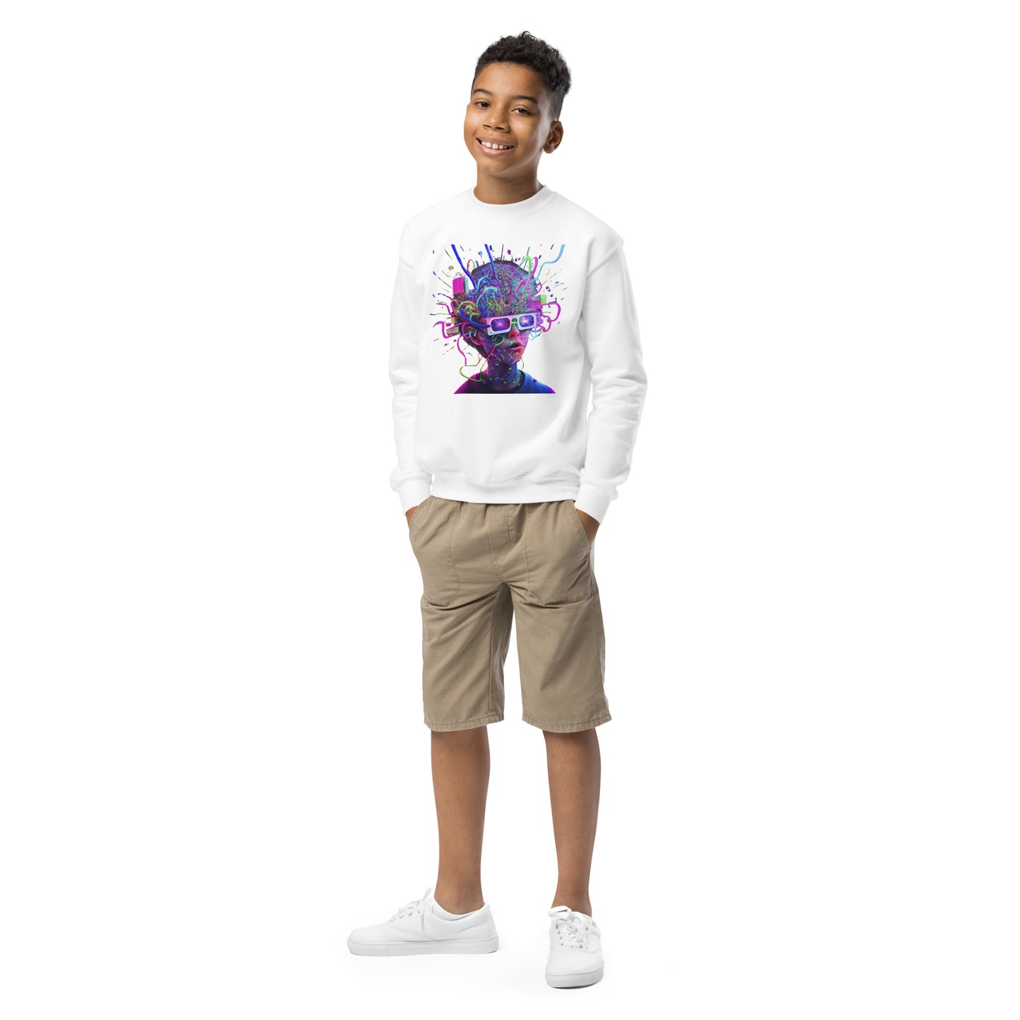 Beautiful 3D Chaos Kids Sweatshirt