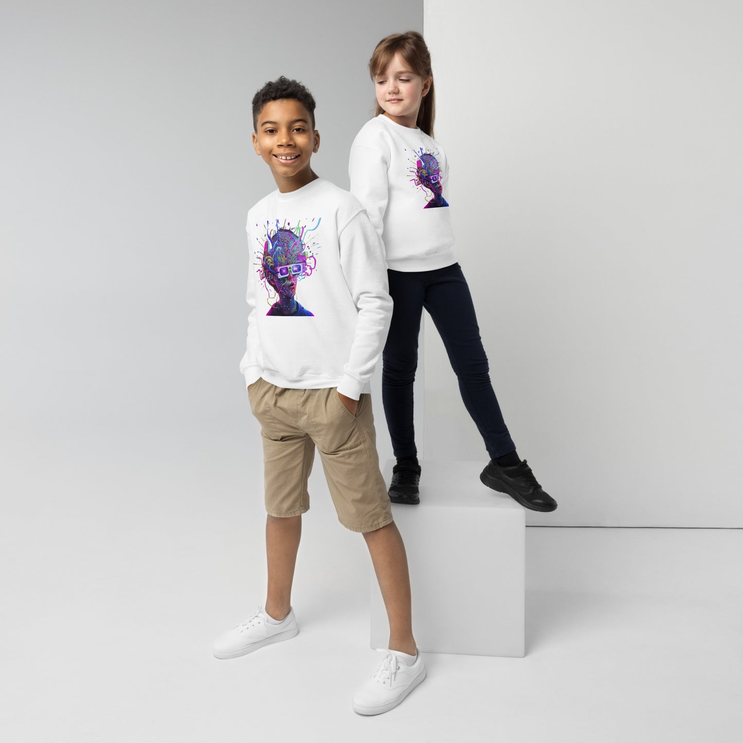 Beautiful 3D Chaos Kids Sweatshirt